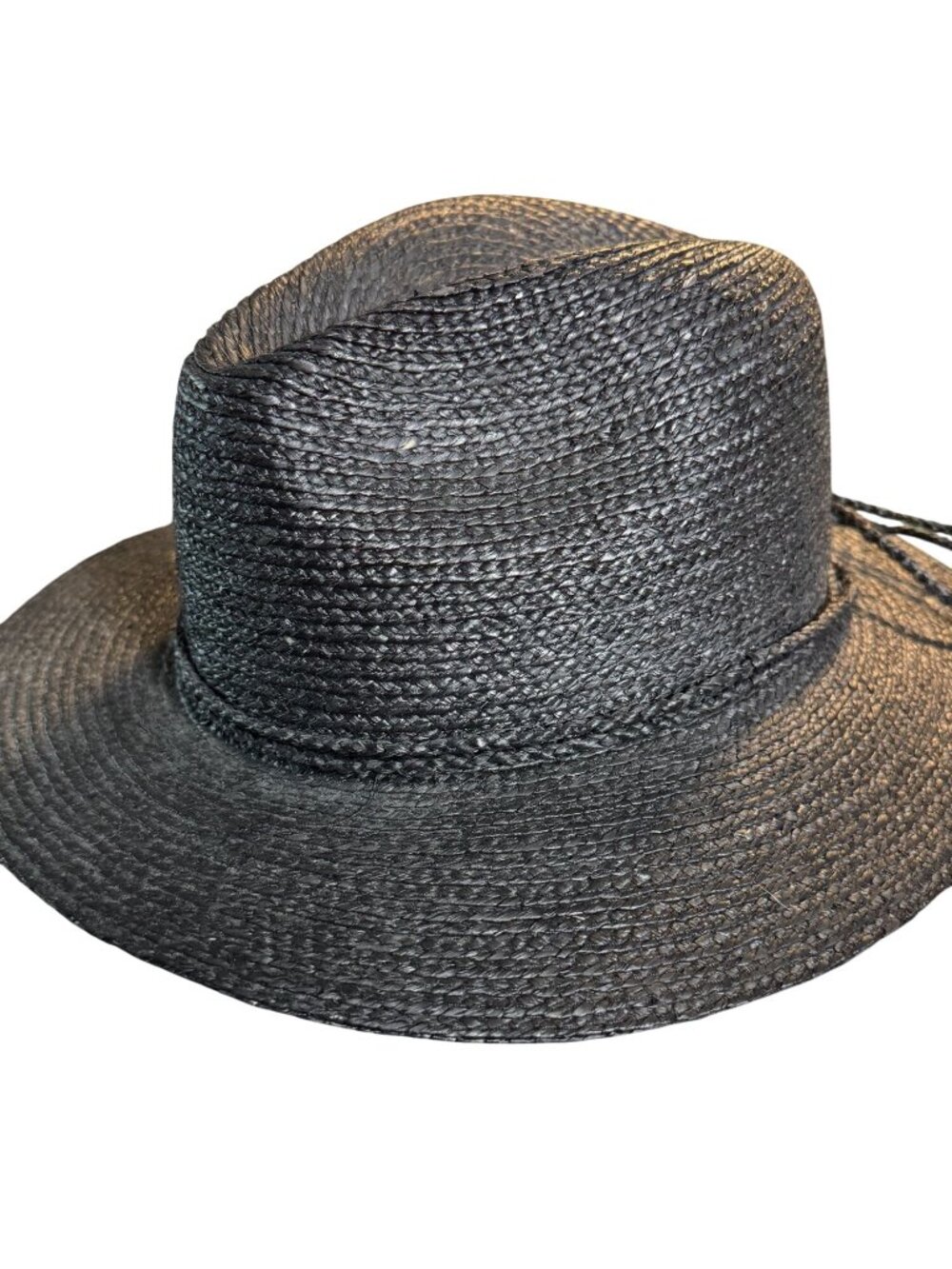 Callanan Resort Black Straw Fedora Sun Hat European Designer American Style Exce - Picture 7 of 9